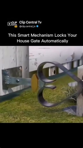 Clip Central | Imagine a world where your gate secures itself without needing keys or electricity. This innovative self-locking gate mechanism uses only... | Instagram