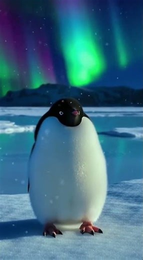 How Do Penguins Sleep? 🐧❄️ | Cute Antarctic Night Scene