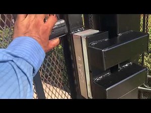 Electromagnetic Gate Lock install (www.diazgates.com)