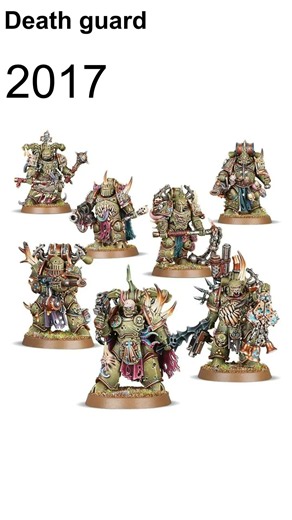 Death Guard through the years!#40k #fun#history #facts #warhammer40k #nurgle #deathguard #warhammer