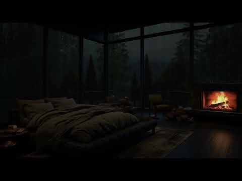 🔥🌧️ Cozy Cabin in the Woods Relaxing Rain and Natural Sounds for Better Sleep