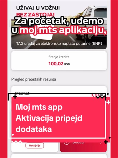 Moj mts aplikacija: Aktivacija dodataka i promocija