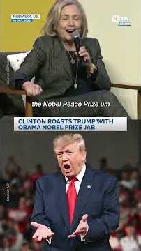 Hillary Clinton Mocks Trump Over Obama’s Nobel Prize: “I Hope He’s Watching”
