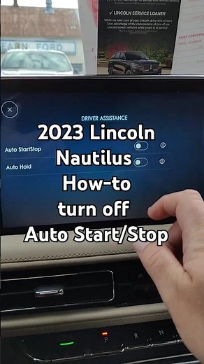 How to shut off the Auto Stop/Start in 2023 Lincoln Nautilus #shorts