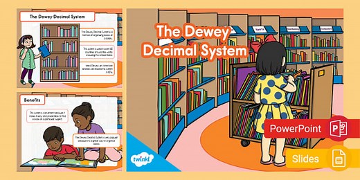 Dewey Decimal System PowerPoint & Google Slides for K-2nd Grade
