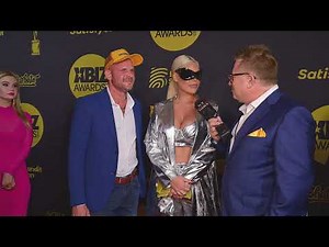 Bridgett B and Scott Nils on the Xbiz Awards Red Carpet in Los Angeles, CA