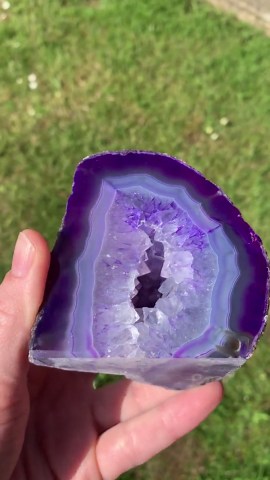 Purple Agate Geode, Brazilian Agate Geode, Purple, Agate, Gift, Crystal, Natural, Beautiful. - Etsy