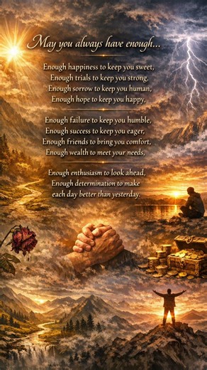 May you always have enough