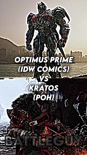 Optimus Prime (IDW) vs Kratos | Epic Comic Battle