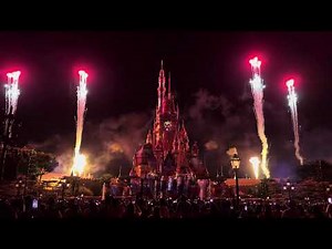 Epic Hong Kong Disneyland Fireworks Show | Magical Night Lights | 4K