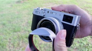 FotoZ Conversion Lens for Fujifilm X100V / X100VI, 49mm 0.75x Wide Angle & Macro 2 in 1 Lens with Lens Hood, Lens & Filter Adapter Ring (Black)