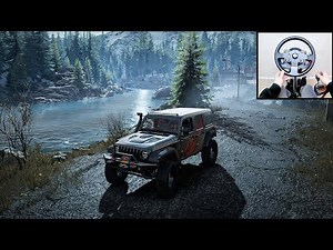 SnowRunner | Jeep Rubicon 2020 | Steering Wheel + Shifter | GamePlay