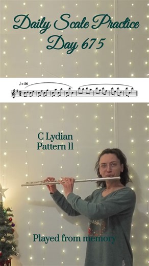 Daily Scale Practice: Day 675 #flute #flutepractice #flutescales