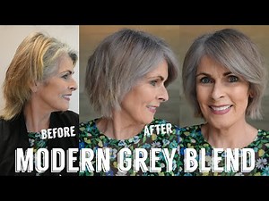 Modern Grey Blending Transformation | Enhance Natural Grey Without Harsh Coverage