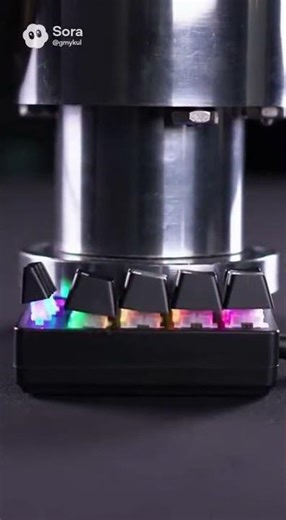 RGB Gaming Keypad vs Hydraulic Press (Epic Destruction!)