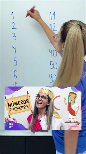 Números romanos #aprendanotiktok #matematica #numerosromanos