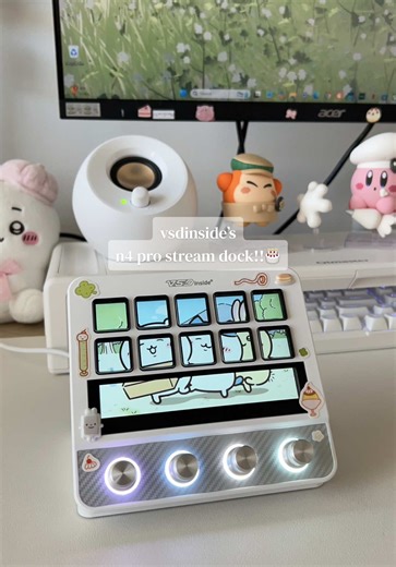 a brand new addition to my set up!!🎂🍴 @VSDinside #vsdinside #vsdinsiden4pro #streamdock #kirabysbakery #polymerclayartist product link!! https://www.vsdinside.com/products/vsdinside-stream-dock-n4-pro?variant=44884417806380