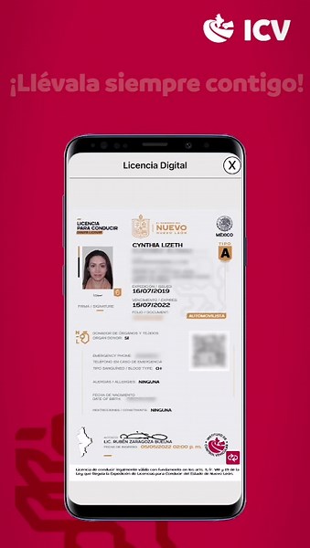 ¿Tienes licencia de Nuevo León? Descarga tu licencia digital en tu celular. Es gratis y legalmente válida para conducir. Disponible para Android y iOS es válida en cualquier lugar, pues legalmente es exactamente igual que la física, llévala contigo a todas partes. Para más información visita la página del Instituto de Control vehicular de Nuevo león www.icvnl.gob.mx Licencia digital, una excelente opción. | Digital 102.9