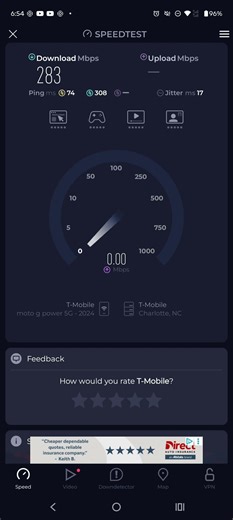 T-Mobile Home Internet Speed Test