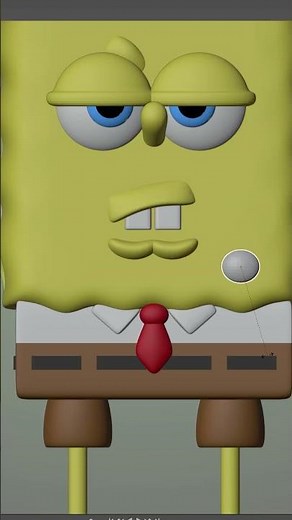 Modeling SpongeBob SquarePants Face