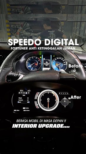UPGRADE SPEEDOMETER DIGITAL FORTUNER - GARUDAJAYA MODIFIKASI SEMARANG