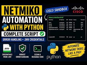 Python Netmiko Tutorial for Beginners | Automate Cisco IOS in Minutes #python