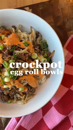 Brittany Voges on Instagram: "one of the easiest meal preps just got even easier 😎🥡🥢 my egg roll in a bowl recipe—crockpot style! macro-friendly, delish, & extremely low effort…doesn’t get any better than that! like this post + drop a “recipe!” and i’ll send you all the details, plus a link to my crockpot. it’s on sale for under $35 right now!! #mealprep #trackingmacros #healthyrecipes #macrofriendly #healthylifestyle #crockpotmeals"