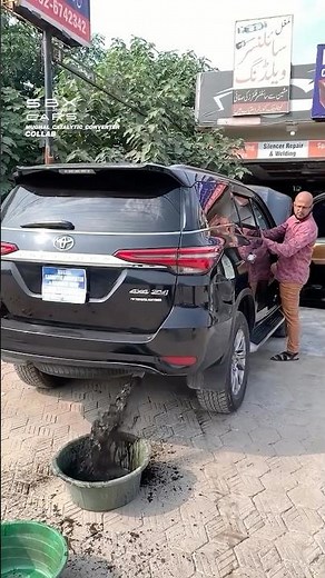Cleaning A Blocked Exhaust! 😱 #cars #exhaust #cleaning