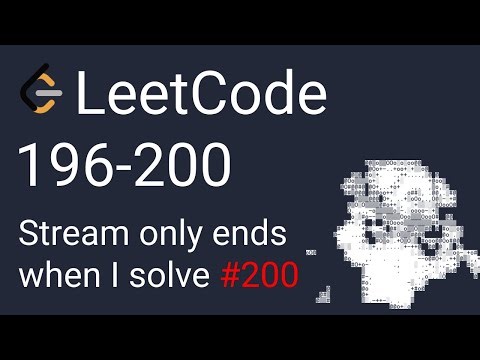 Leetcode 196-200 - Solving BLIND