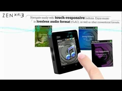 Creative ZEN X-Fi3 - Bluetooth Touch MP3 player with microSD slot