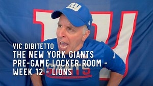 The New York Giants Pre-Game Locker Room - Week 12 - Lions | Vic DiBitetto