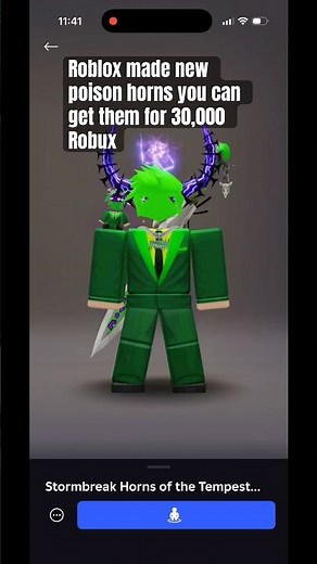 You can get the poison horns in Roblox for only 30k Robux #roblox #robloxlimiteds #robloxfreeitems