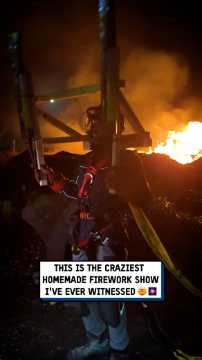 This is an incredible use of free will 🤯💥 #fireworks #construction | UNILAD Tech