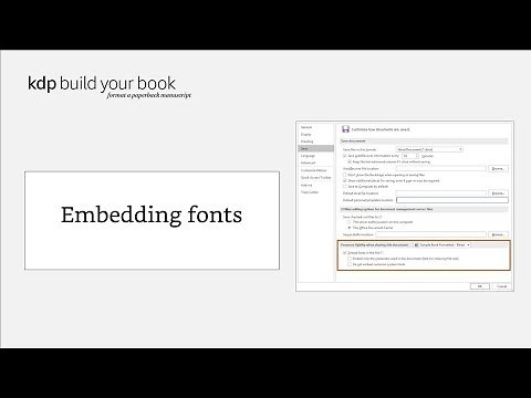 Embedding fonts