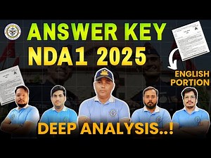 📘 NDA 2025 English Paper Full Solution | Complete Answer Key & Explanation