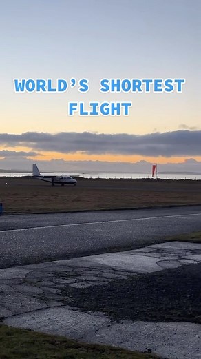 581K views · 3.7K reactions | World’s shortest flight. From Westray to Papa Westray in Scotland | Counting Countries | Facebook