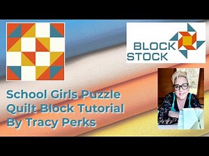 The School Girl's Puzzle free Quilt Block Tutorial by Tracy Perks, easy beginner quilt blocks