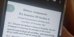 History AssignmentsBA Semester III Section AAttempt both ques... | Filo