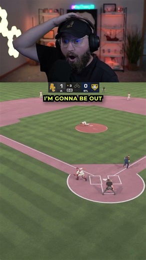 Everytime I Hit The Pitcher, I'm Out 😂 #mlb #mlbtheshow #mlbtheshow26
