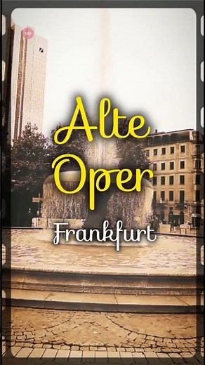 Alte Oper Frankfurt | Opera House Frankfurt | Opernplatz | Opera Sqaure Frankfurt | Vivaldi