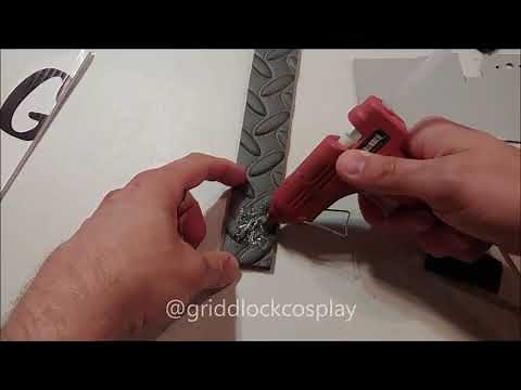 Hot gluing Velcro onto EVA foam and plastic/PVC