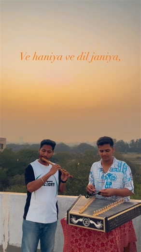 🎶 Ve Haniya Santoor & Flute Duo Cover 🎶 . #viral #music #intrumental #vehaniya #ytshorts #shorts
