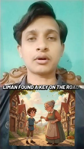 Learn English with moral story "The lost key".