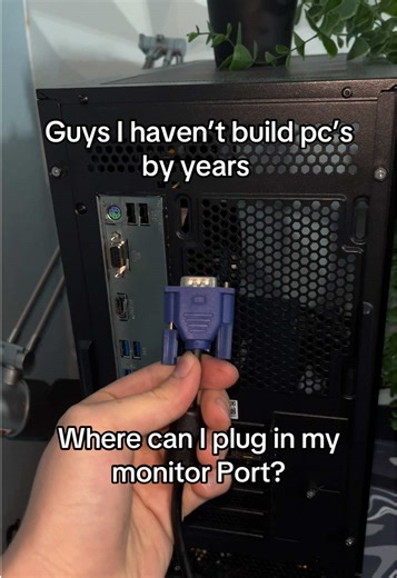 Why can’t I find a VGA port? #vga #pc#building#goviral #tech | pc