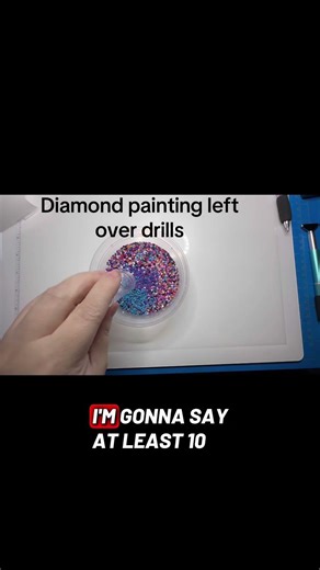 What do you do with your left over diamond painting drills?