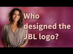 Who designed the JBL logo?