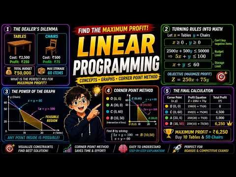 The Simple Math of Making the Most Profit | Linear Programming & Graphs