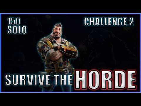 How to SOLO 150 Survive the Horde (Challenge 2) Fortnite Save the World (STW - 2026) 140