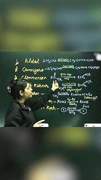 Class 12 Chemistry | Aldehydes and Ketones Reactions in 1 Minute ✅ #class12chemistry #drishtischool