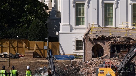 Construction companies behind White House ballroom scrub websites